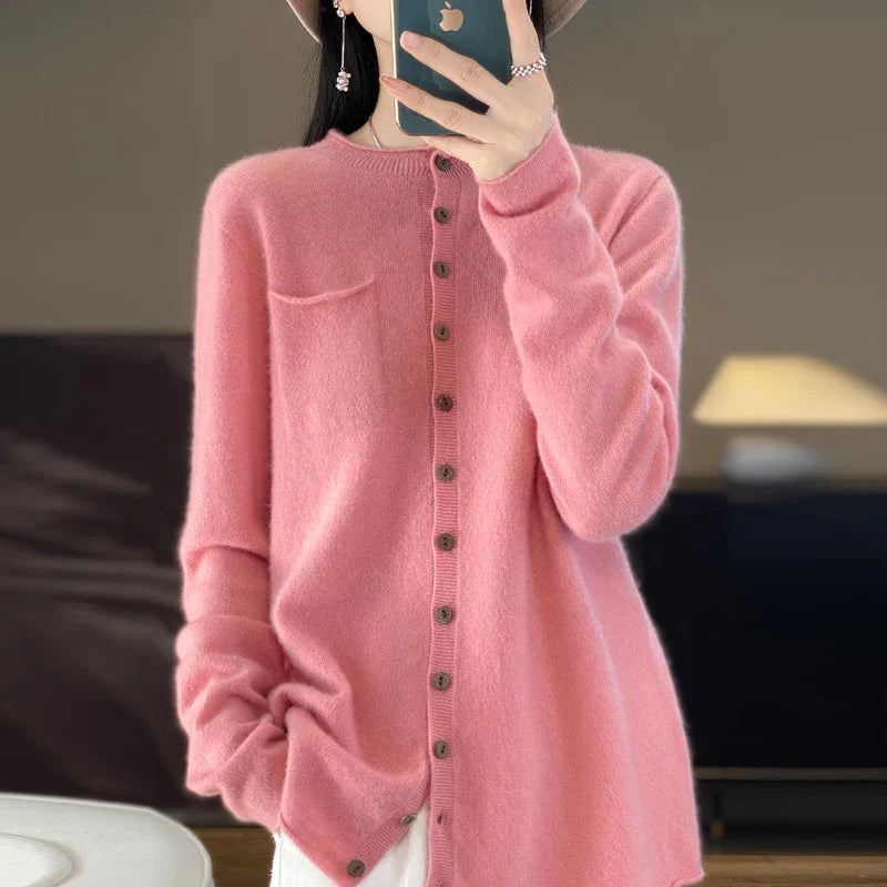 Cardigan Feminino de Lã Noelle
