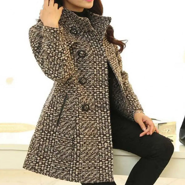 Casaco Feminino Elegante Bouclé
