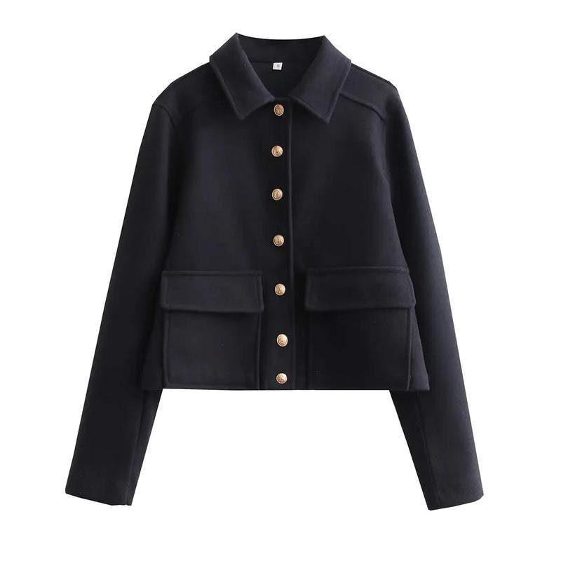 Jaqueta Feminina Casual Delfina