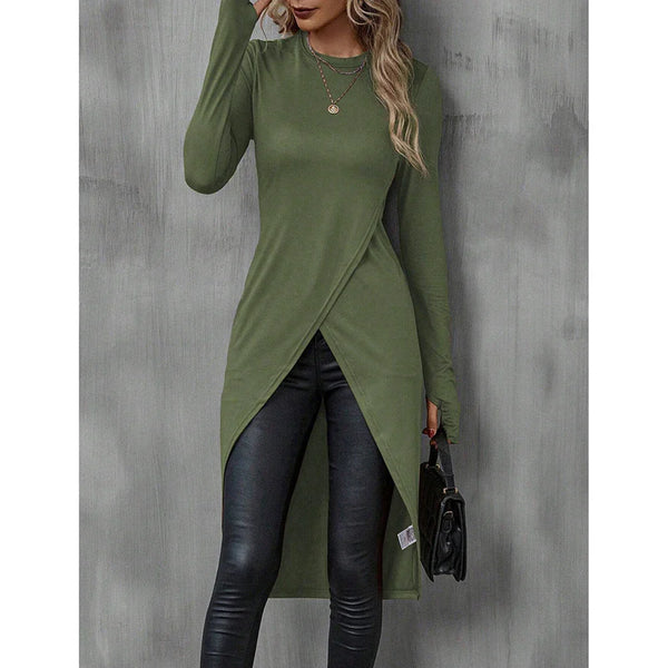 Blusa Feminina Longa Assimétrica Evelina
