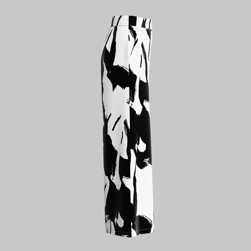 Calça Pantalona Estampada Lilla