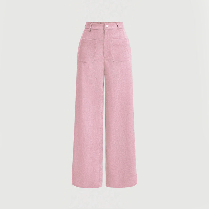 Calça Pantalona de Cintura Alta Ivy