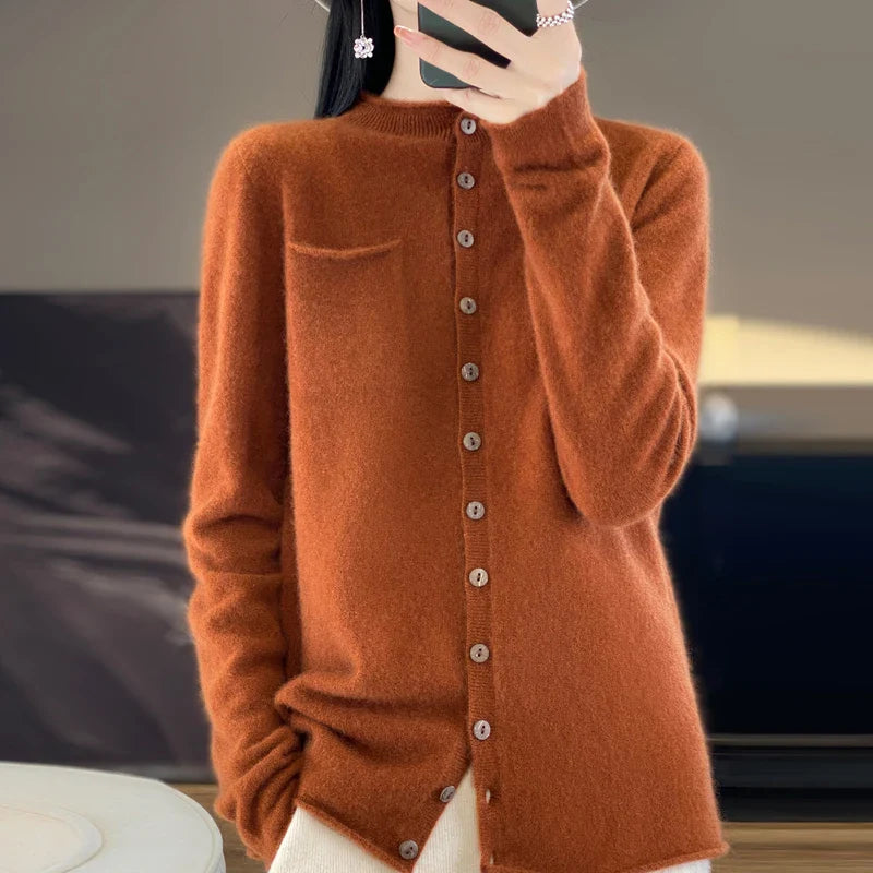 Cardigan Feminino de Lã Noelle