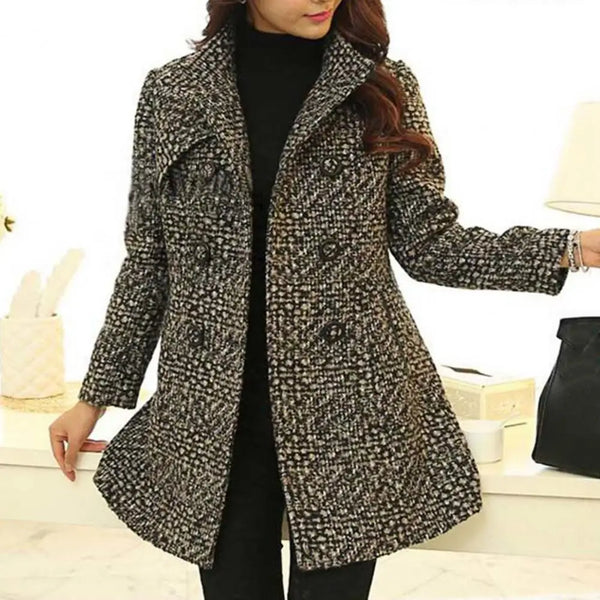 Casaco Feminino Elegante Bouclé