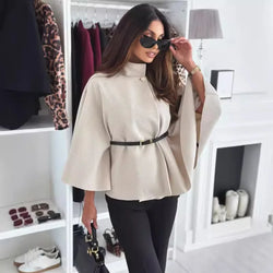 Poncho Feminino Casual Sophia