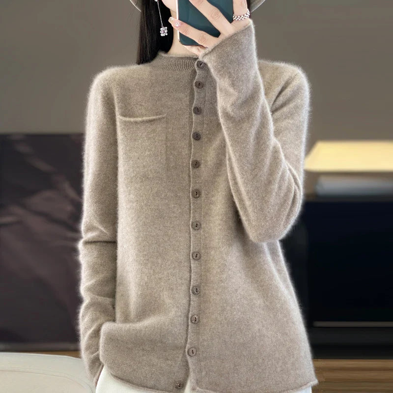Cardigan Feminino de Lã Noelle