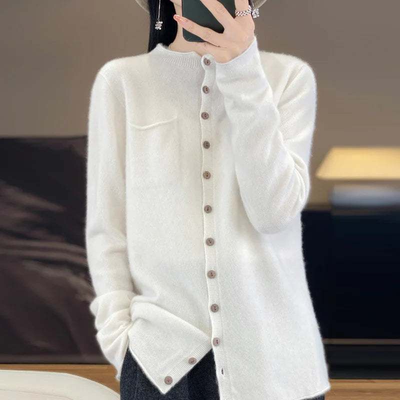 Cardigan Feminino de Lã Noelle