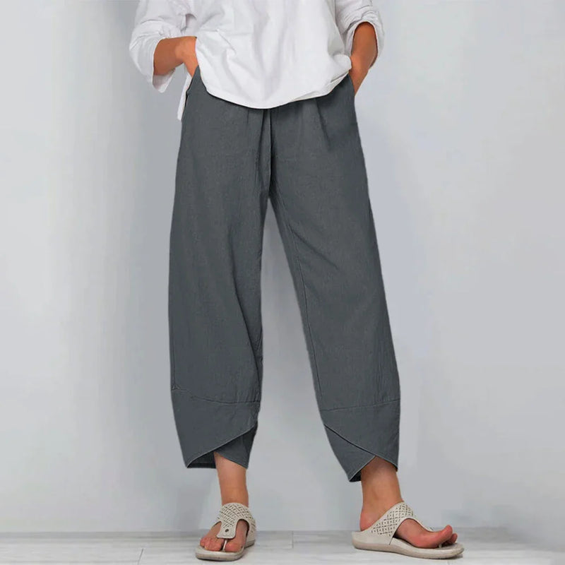 Calça Feminina com Barra Assimétrica Viora