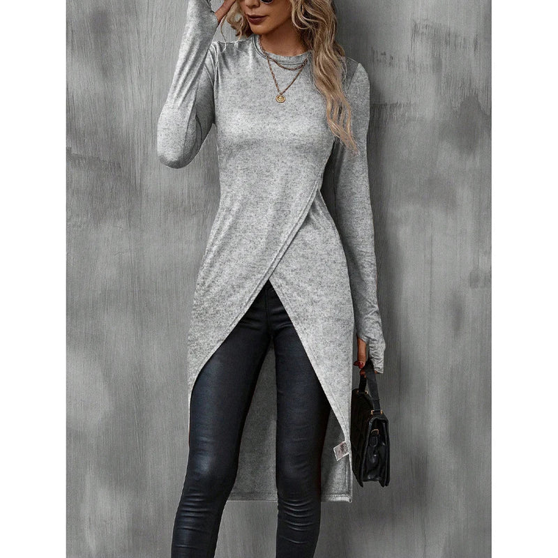 Blusa Feminina Longa Assimétrica Evelina