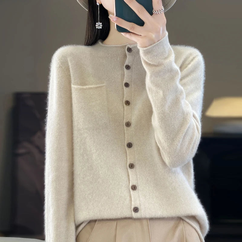 Cardigan Feminino de Lã Noelle