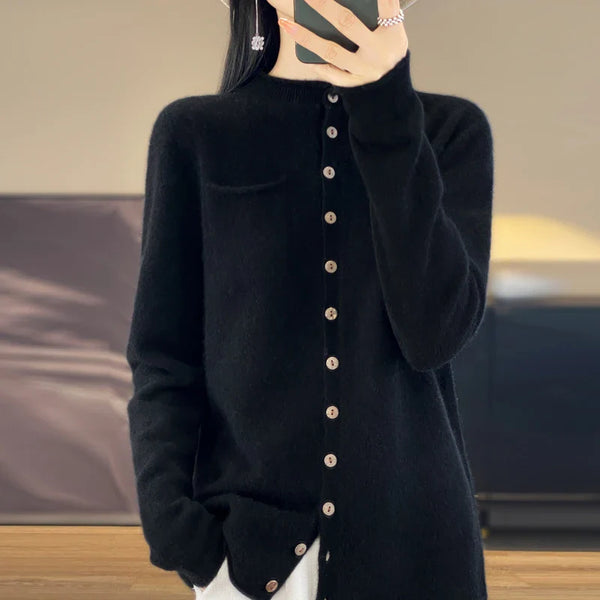 Cardigan Feminino de Lã Noelle