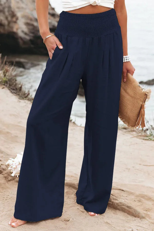 Calça Pantalona de Cintura Alta Amalia