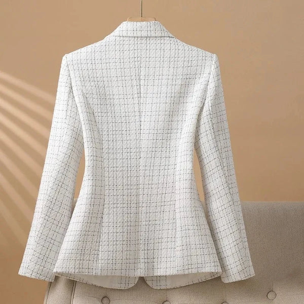 Blazer Feminino Tweed Acinturado Romina