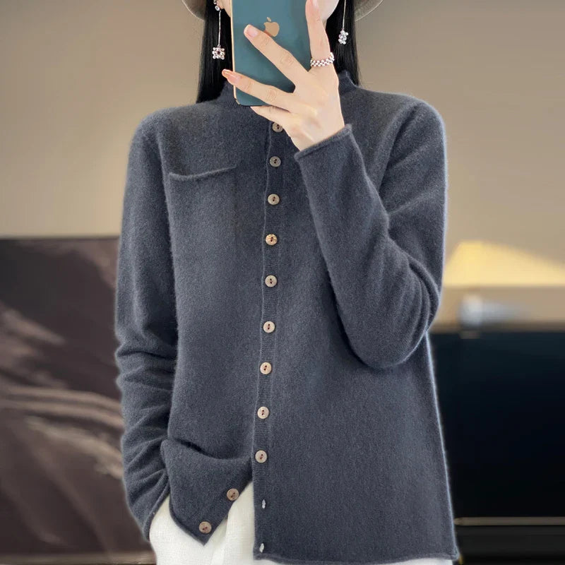 Cardigan Feminino de Lã Noelle