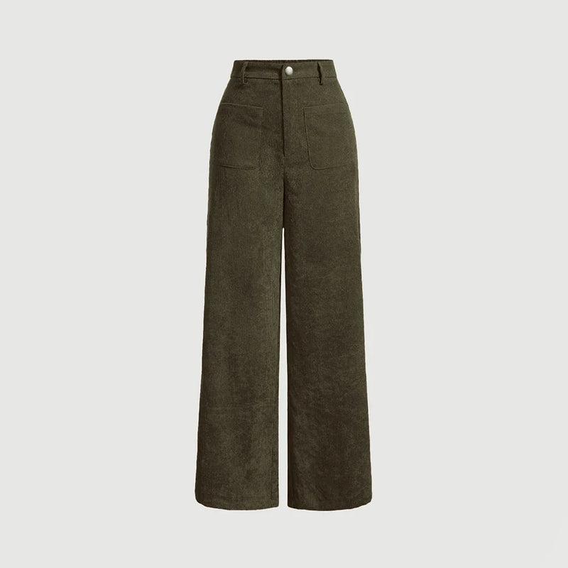 Calça Pantalona de Cintura Alta Ivy