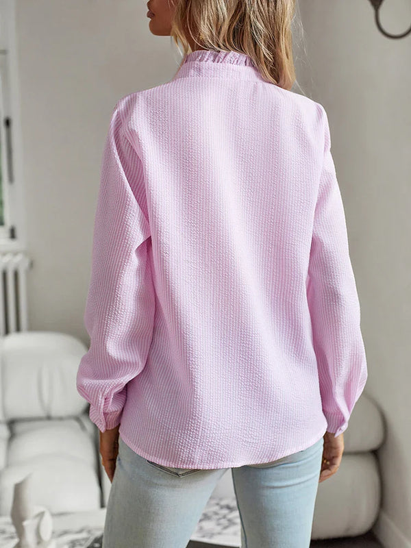 Camisa Feminina com Babados Galene