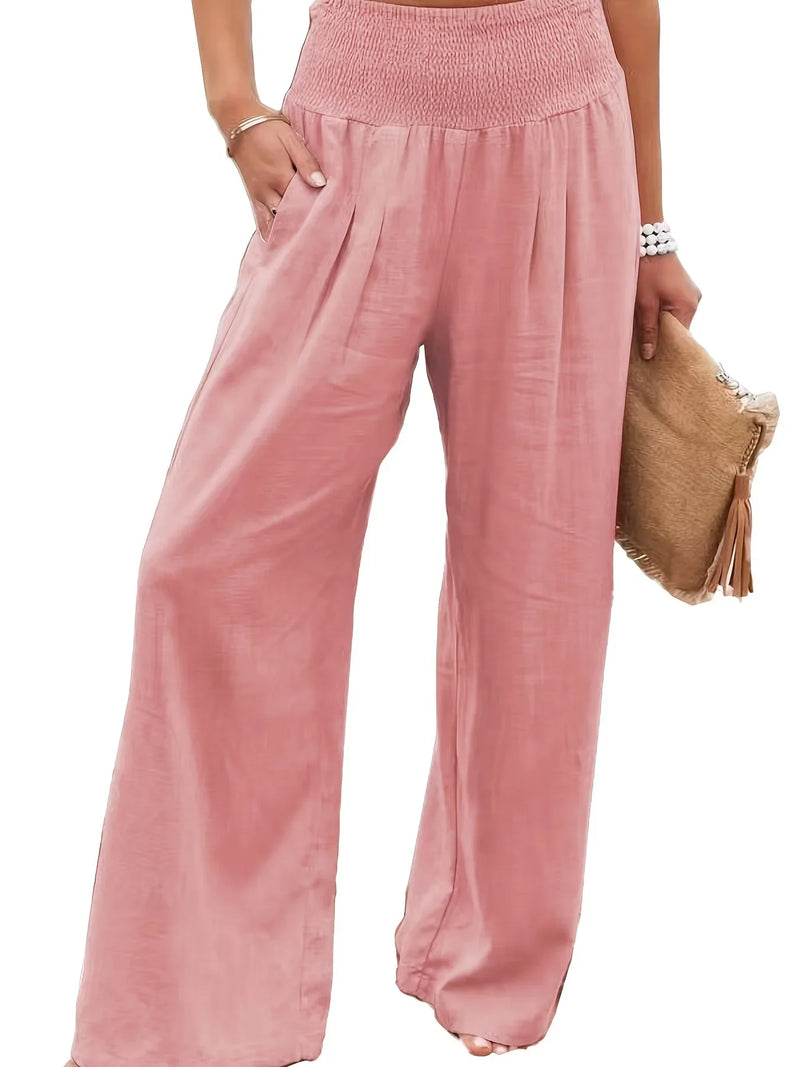 Calça Pantalona de Cintura Alta Amalia