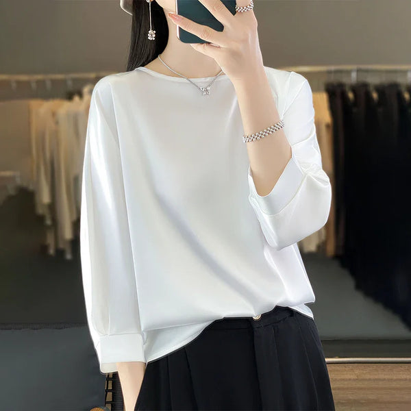 Blusa Feminina de Cetim Elowen