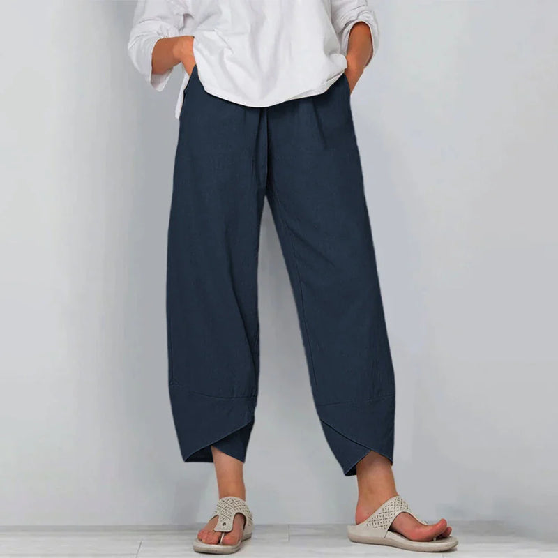 Calça Feminina com Barra Assimétrica Viora